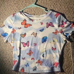 Butterfly Crop top